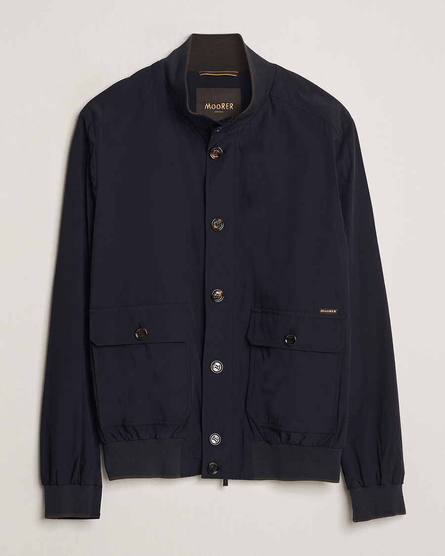 Herr | Jackor | MooRER | Water Repellent Stretch Jacket Navy