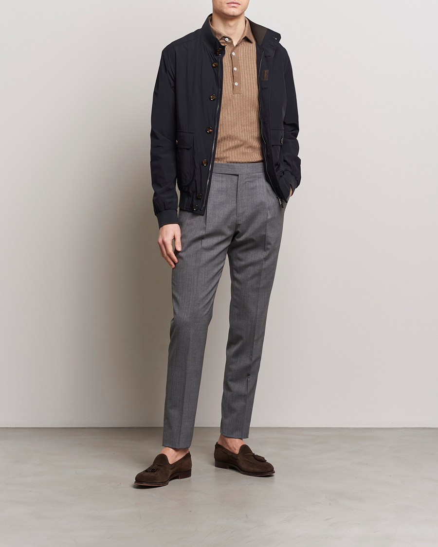 Herr | Jackor | MooRER | Water Repellent Stretch Jacket Navy