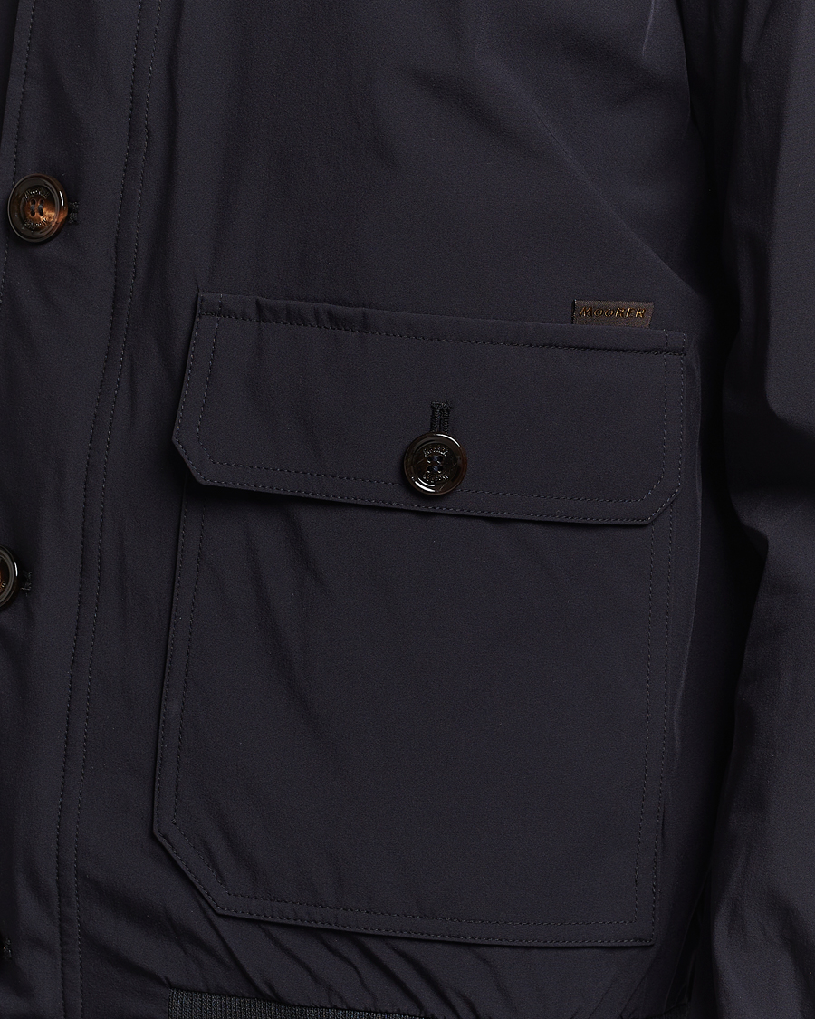 Herr | Jackor | MooRER | Water Repellent Stretch Jacket Navy