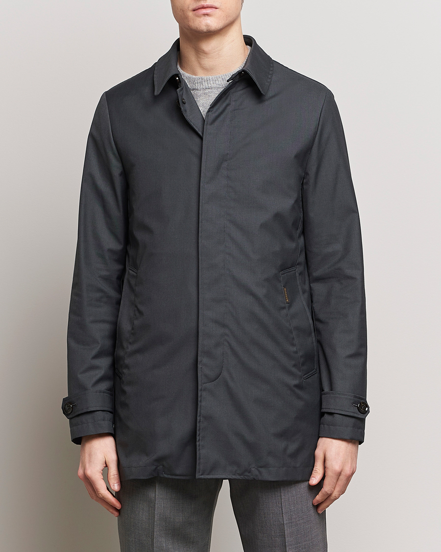 Herr | Rockar | MooRER | Waterproof Detachable Liner Tech Coat Dark Grey