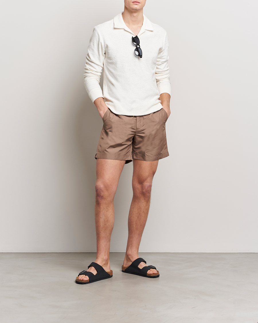 Herr | Badbyxor | Orlebar Brown | Bulldog Drawcord Swimshorts Plum Wine