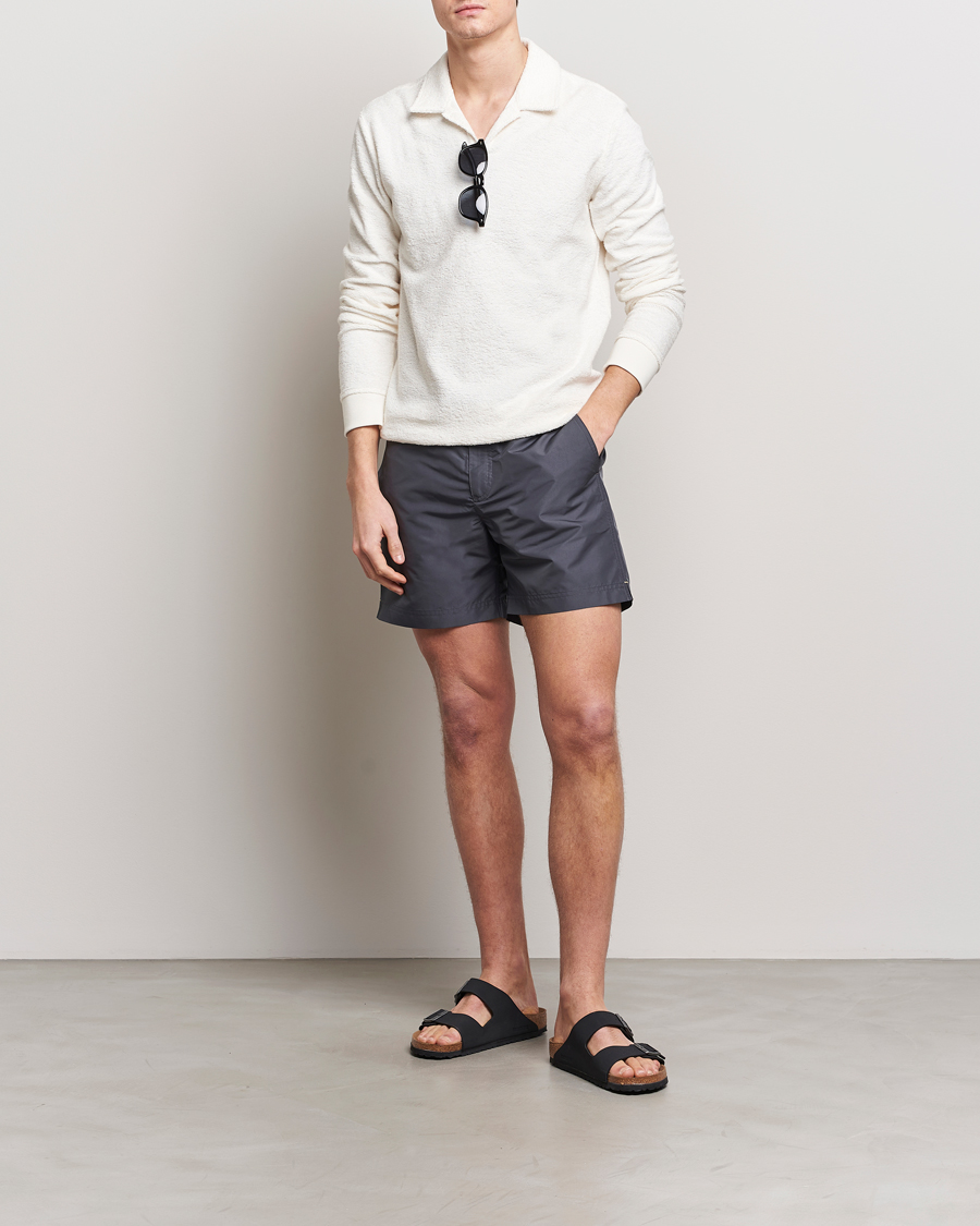 Herr | Badbyxor | Orlebar Brown | Bulldog Drawcord Swimshorts Piranha Grey