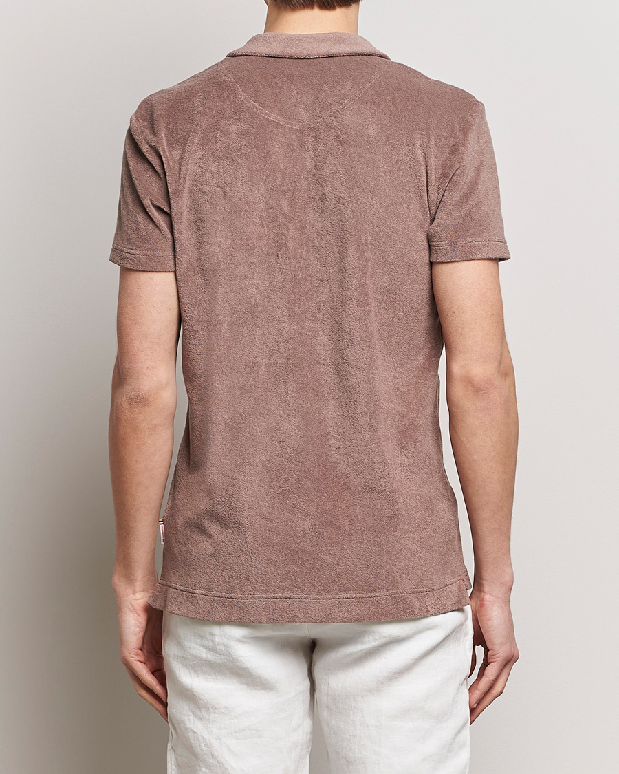 Herr | Pikéer | Orlebar Brown | Terry Polo Plum Wine