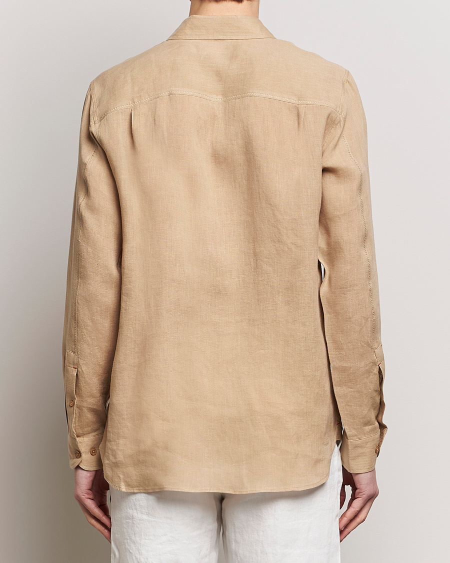 Herr | Skjortor | Orlebar Brown | Justin Linen Shirt Biscuit