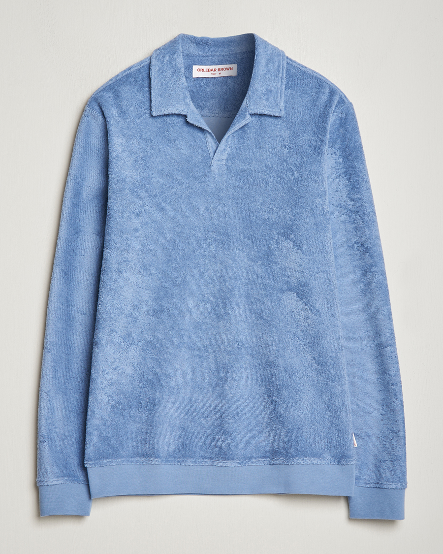Herr | Tröjor | Orlebar Brown | Santino Organic Cotton Terry Polo Springfield Blue