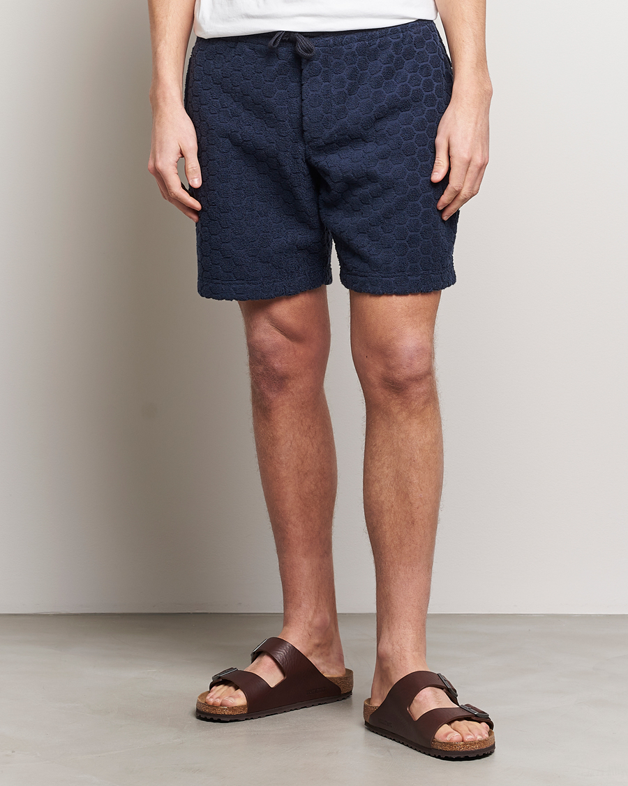 Herr | Shorts | Orlebar Brown | Trevorne Atom Towelling Shorts Night Iris