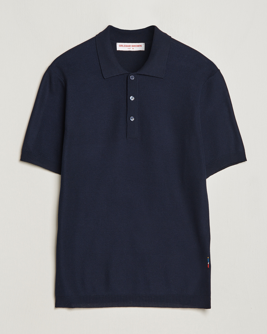 Herr | Pikéer | Orlebar Brown | Maranon Knitted Polo Night Iris