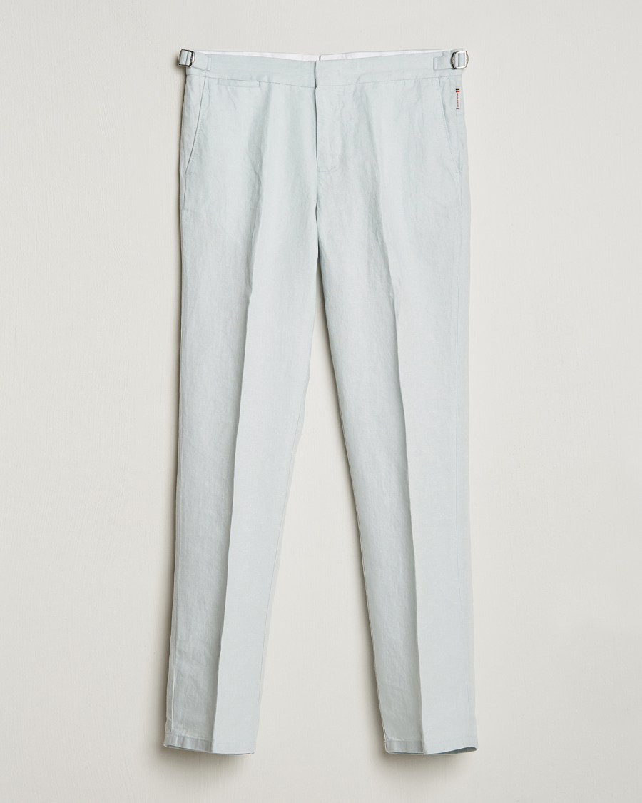 Herr | Byxor | Orlebar Brown | Griffon Linen Trousers White Jade