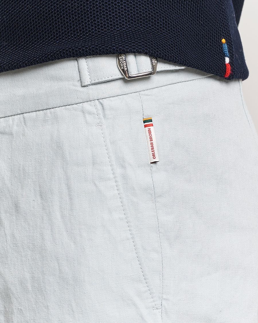 Herr | Byxor | Orlebar Brown | Griffon Linen Trousers White Jade