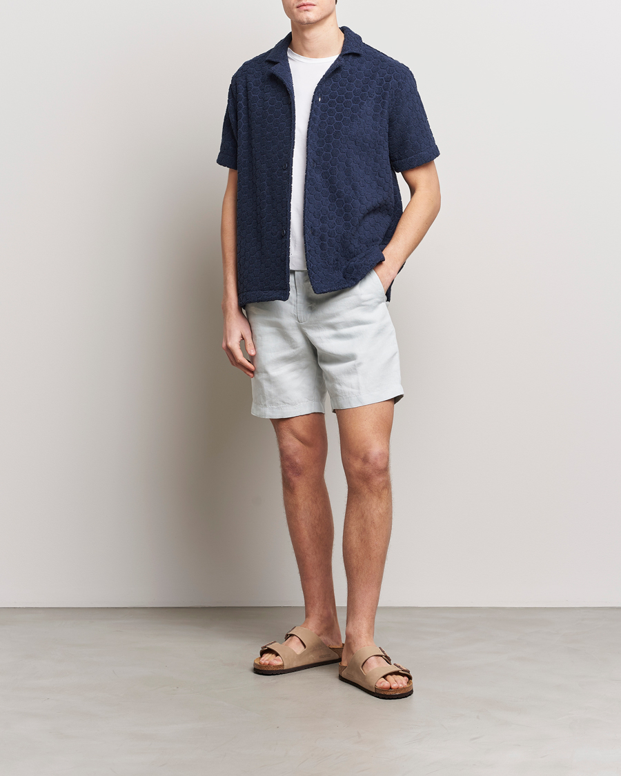 Herr | Shorts | Orlebar Brown | Cornell Linen Shorts White Jade