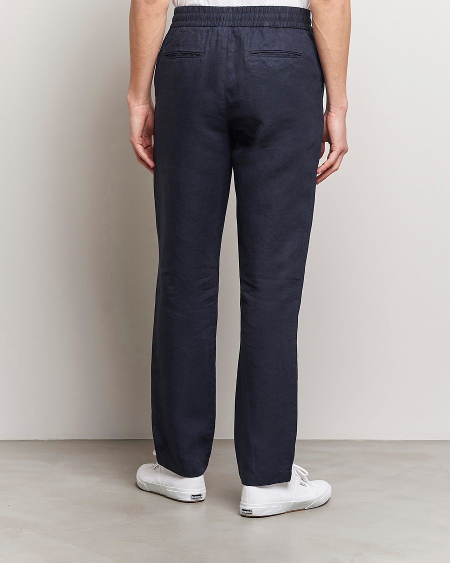 Herr | Byxor | Orlebar Brown | Cornell Linen Trousers Night Iris