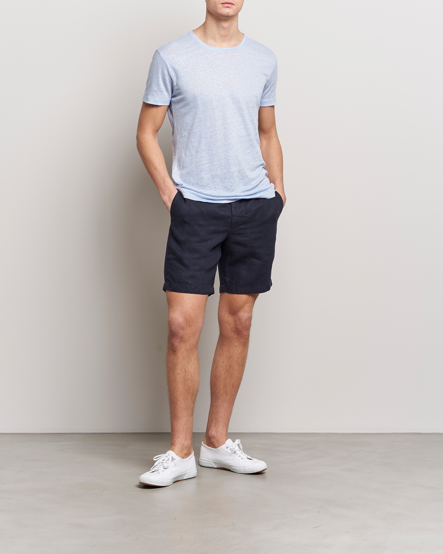 Herr | Shorts | Orlebar Brown | Cornell Linen Shorts Night Iris