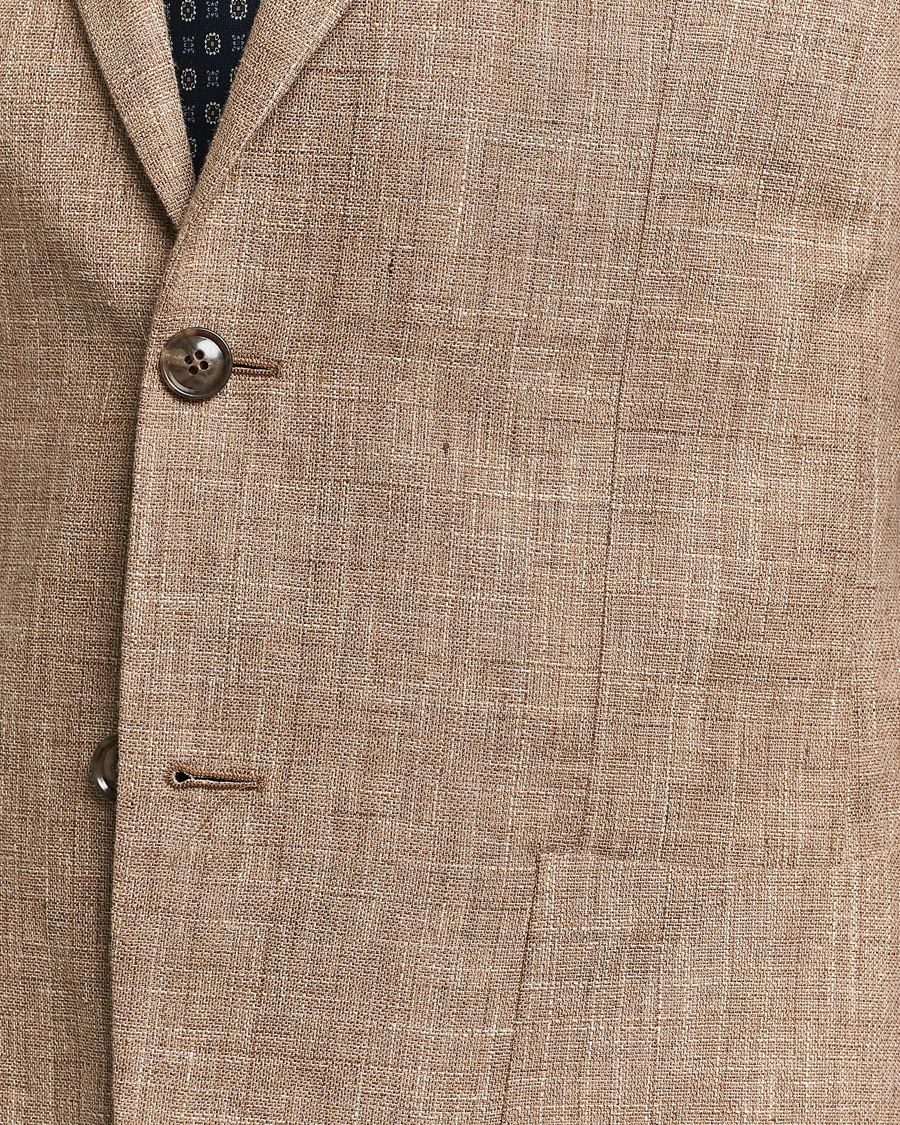 Herr | Kavajer | Morris Heritage | Mike Cotton/Linen Structure Blazer Light Brown