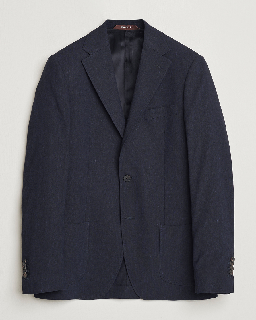 Herr | Kavajer | Morris Heritage | Summer Linen Blazer Navy