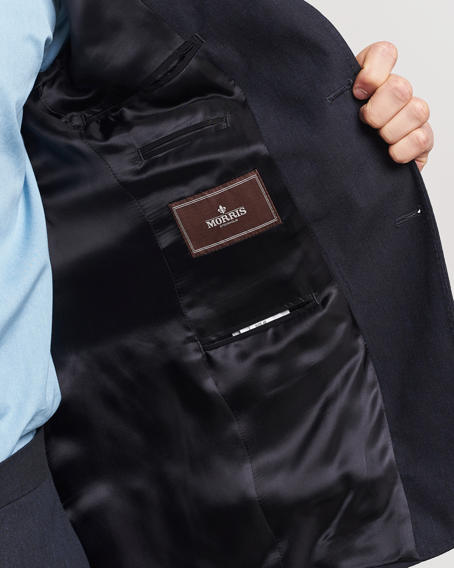 Herr | Kavajer | Morris Heritage | Summer Linen Blazer Navy