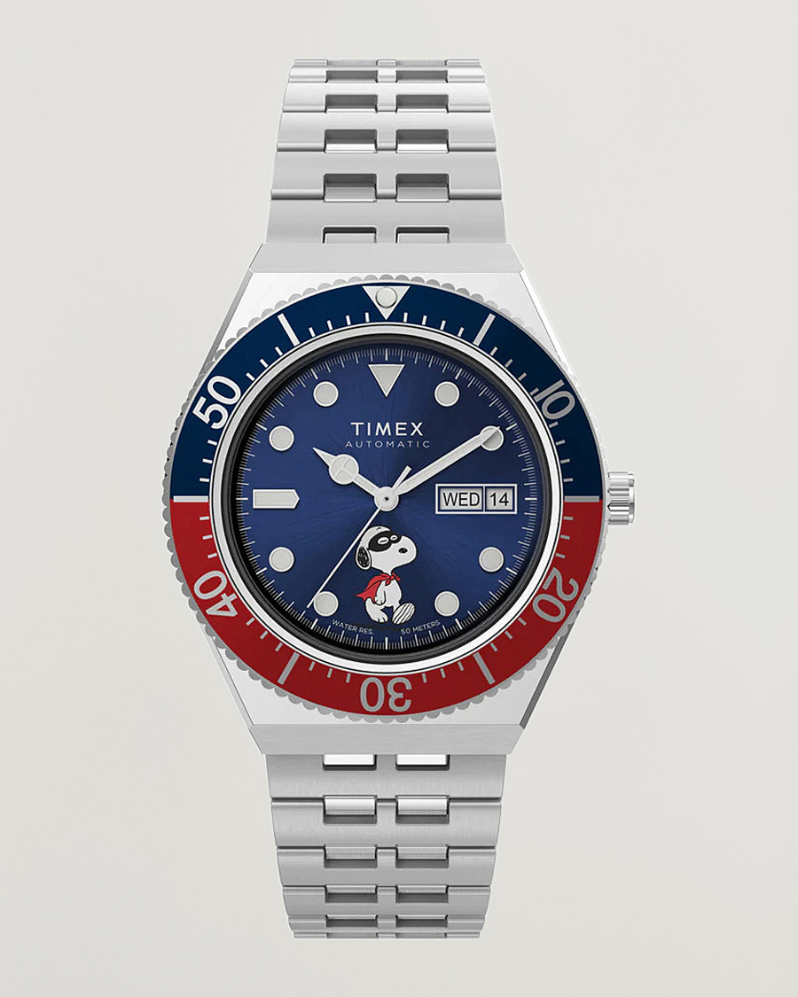 Herr | Timex M79 X Peanuts Masked Marvel Automatic 40mm Blue Dial | Timex | M79 X Peanuts Masked Marvel Automatic 40mm Blue Dial
