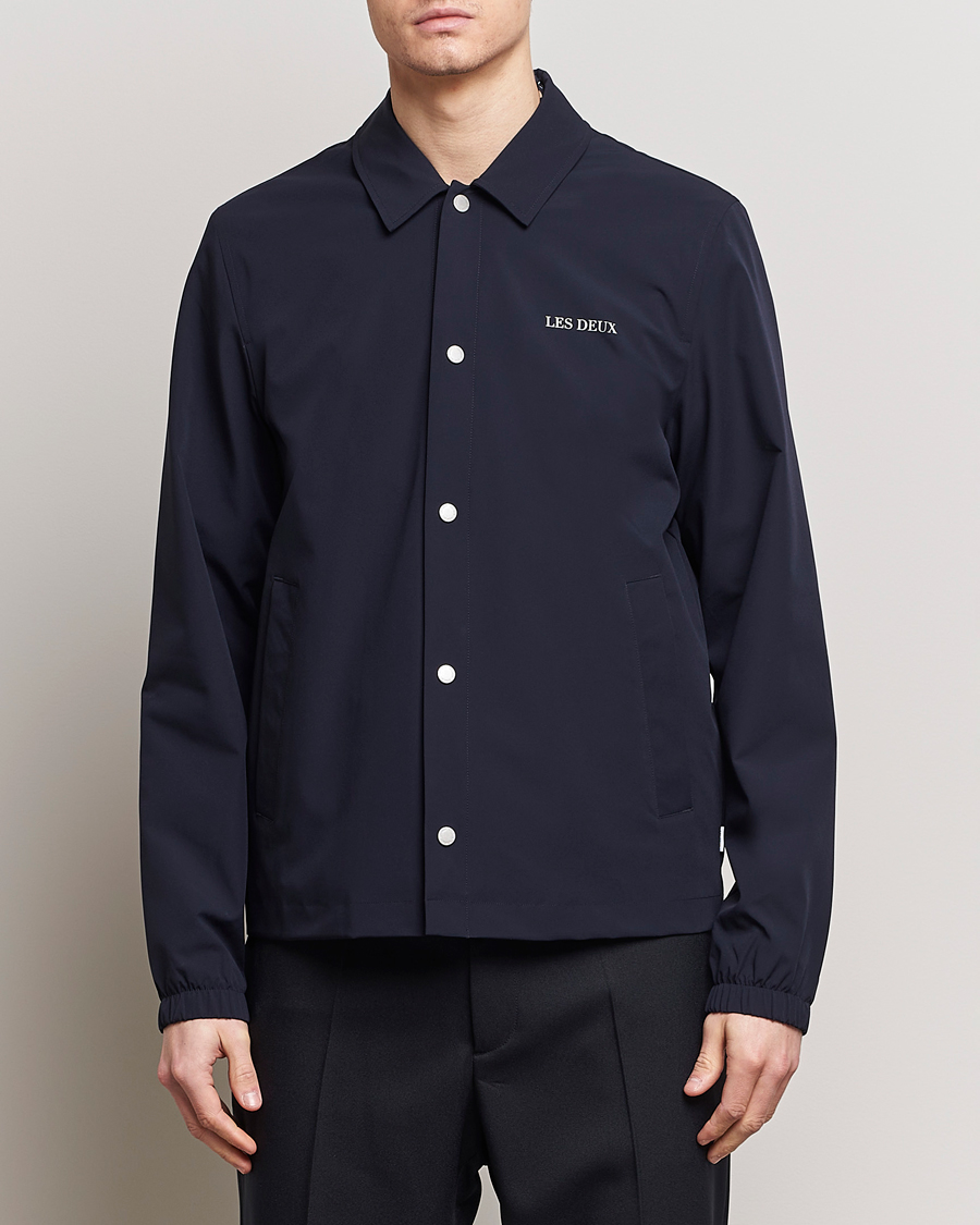 Herr | LES DEUX | LES DEUX | Idris Coach Jacket Dark Navy