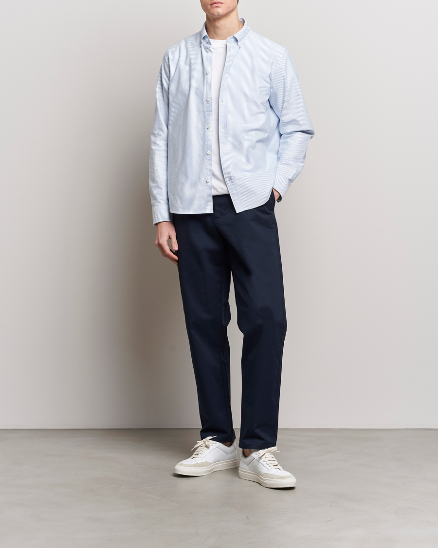 Herr | Skjortor | LES DEUX | Kristian Oxford Shirt Light Blue/White