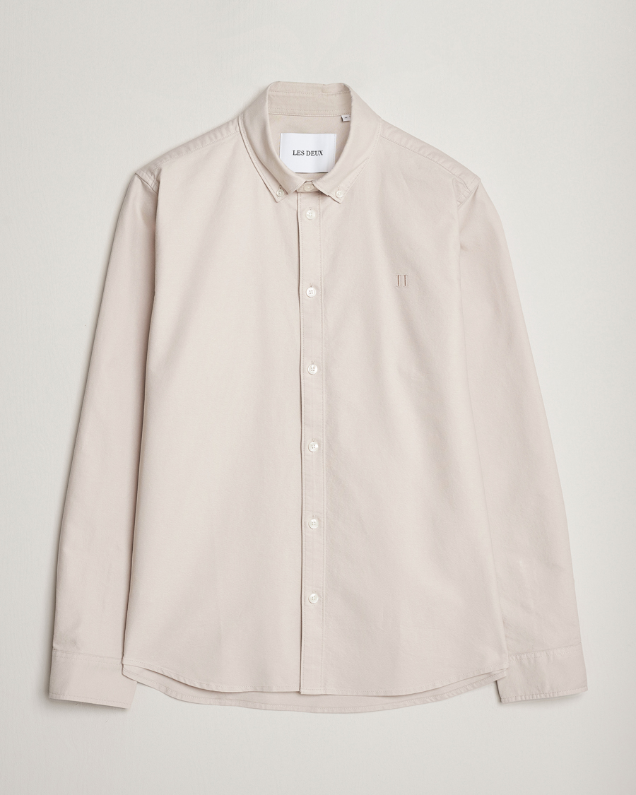 Herr | Skjortor | LES DEUX | Kristian Oxford Shirt Dark Sand