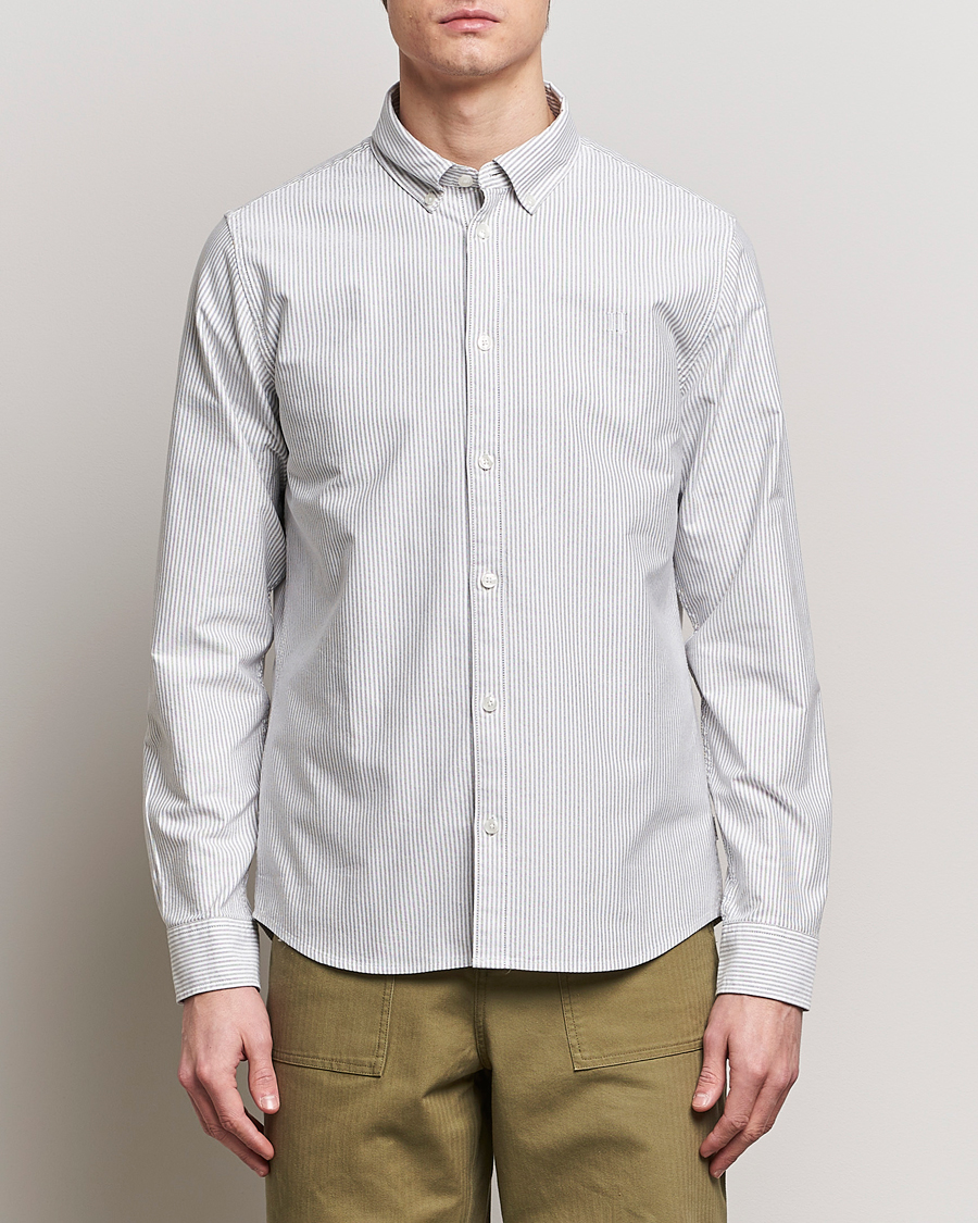 Herr | Skjortor | LES DEUX | Kristian Oxford Shirt Green/White
