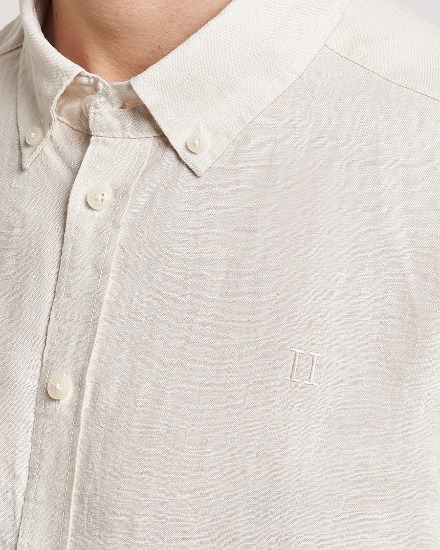 Herr | Skjortor | LES DEUX | Kristian Linen Button Down Shirt Ivory