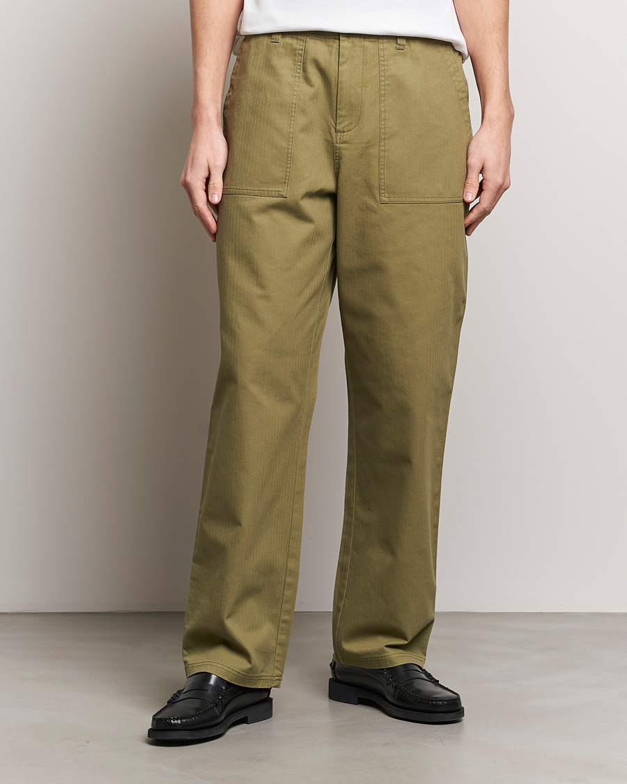 Herr | Byxor | LES DEUX | Lester Fatigue Pants Surplus Green
