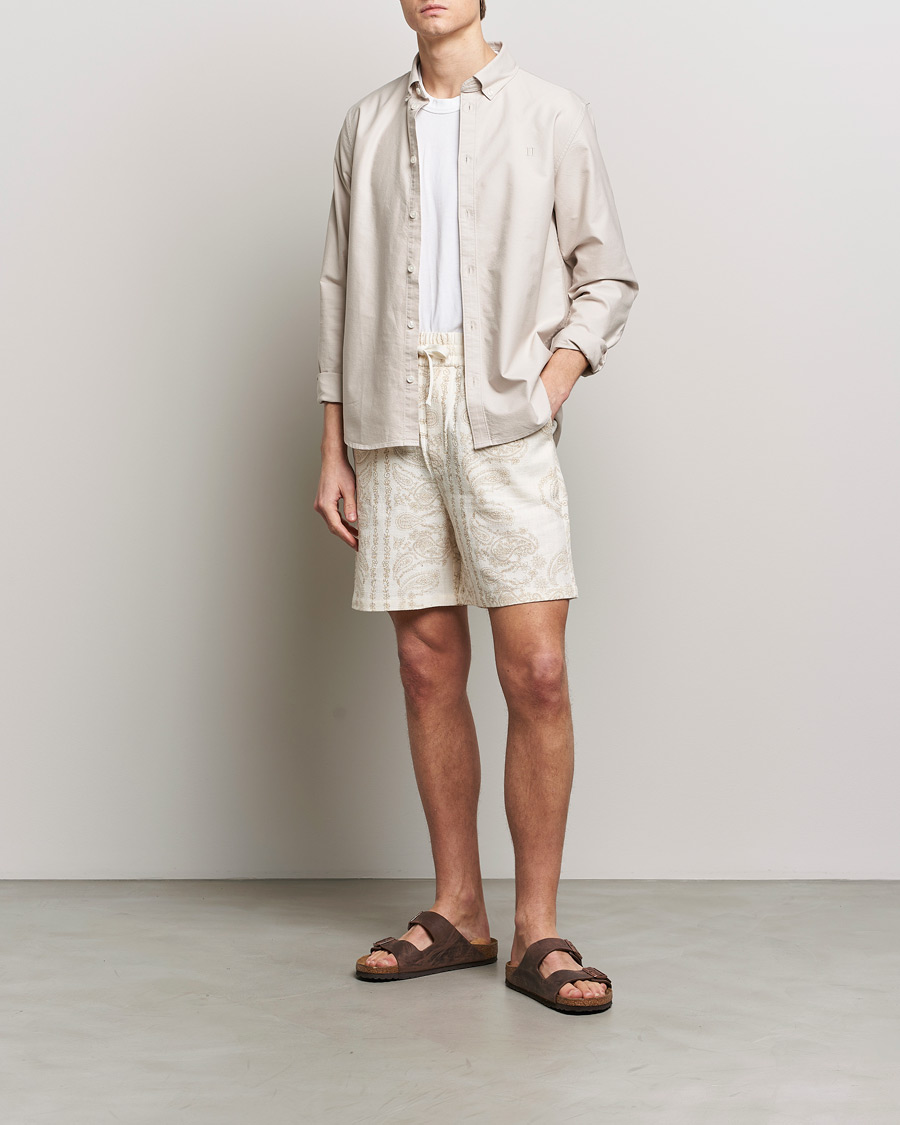 Herr | Shorts | LES DEUX | Lesley Paisley Shorts Light Ivory