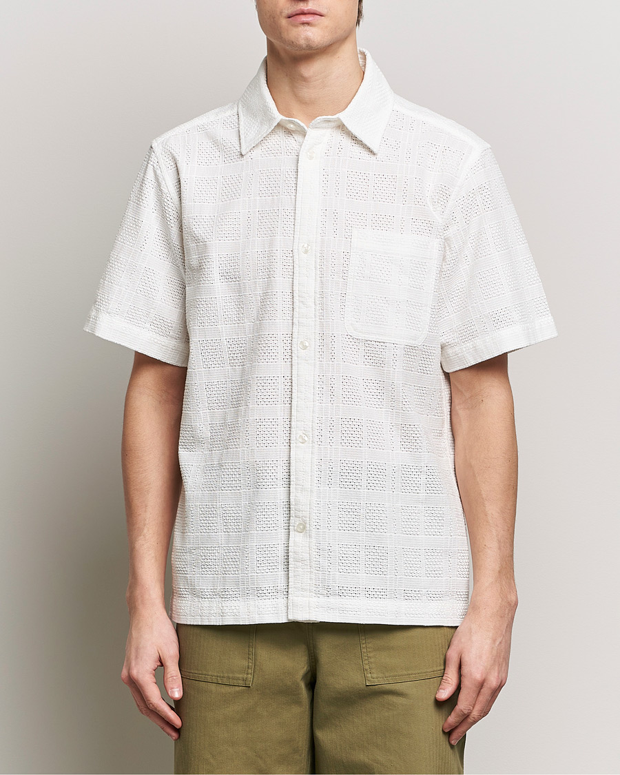 Herr | Kortärmade skjortor | LES DEUX | Charlie Short Sleeve Shirt Light Ivory