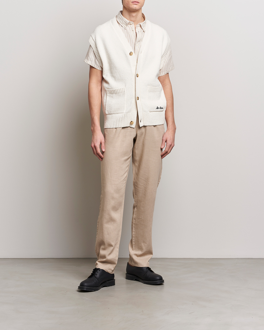 Herr | Tröjor | LES DEUX | Brad Cardigan Vest Ivory
