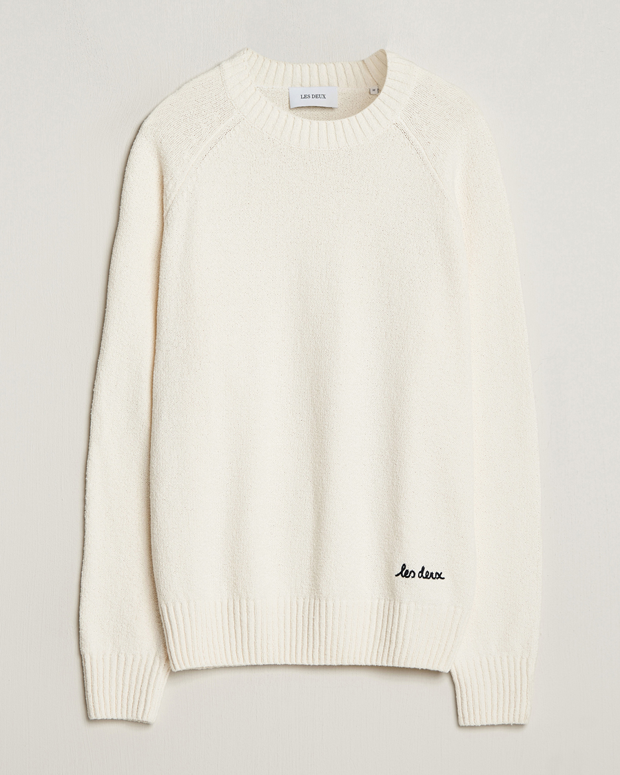 Herr | Tröjor | LES DEUX | Brad Roundneck Knit Ivory