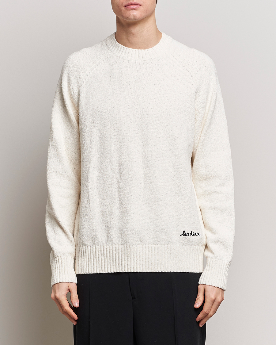 Herr | Tröjor | LES DEUX | Brad Roundneck Knit Ivory