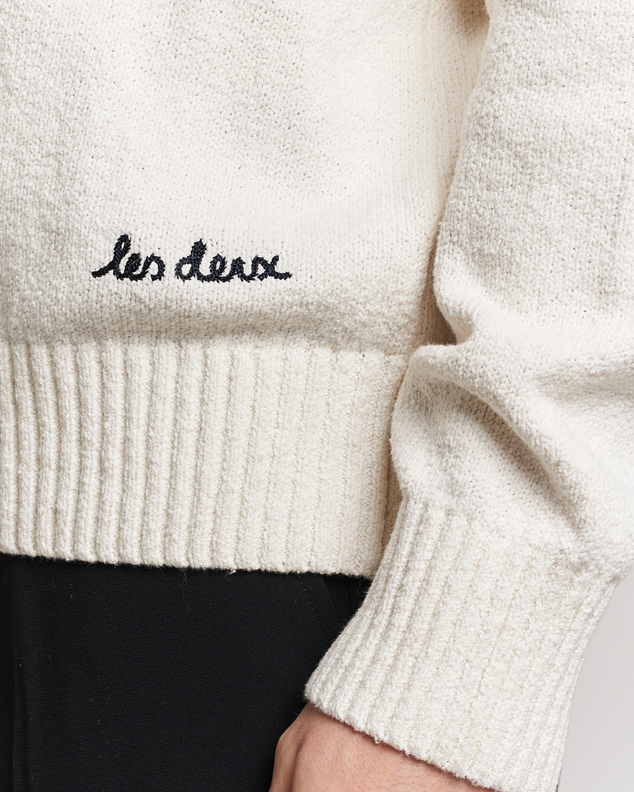 Herr | Tröjor | LES DEUX | Brad Roundneck Knit Ivory