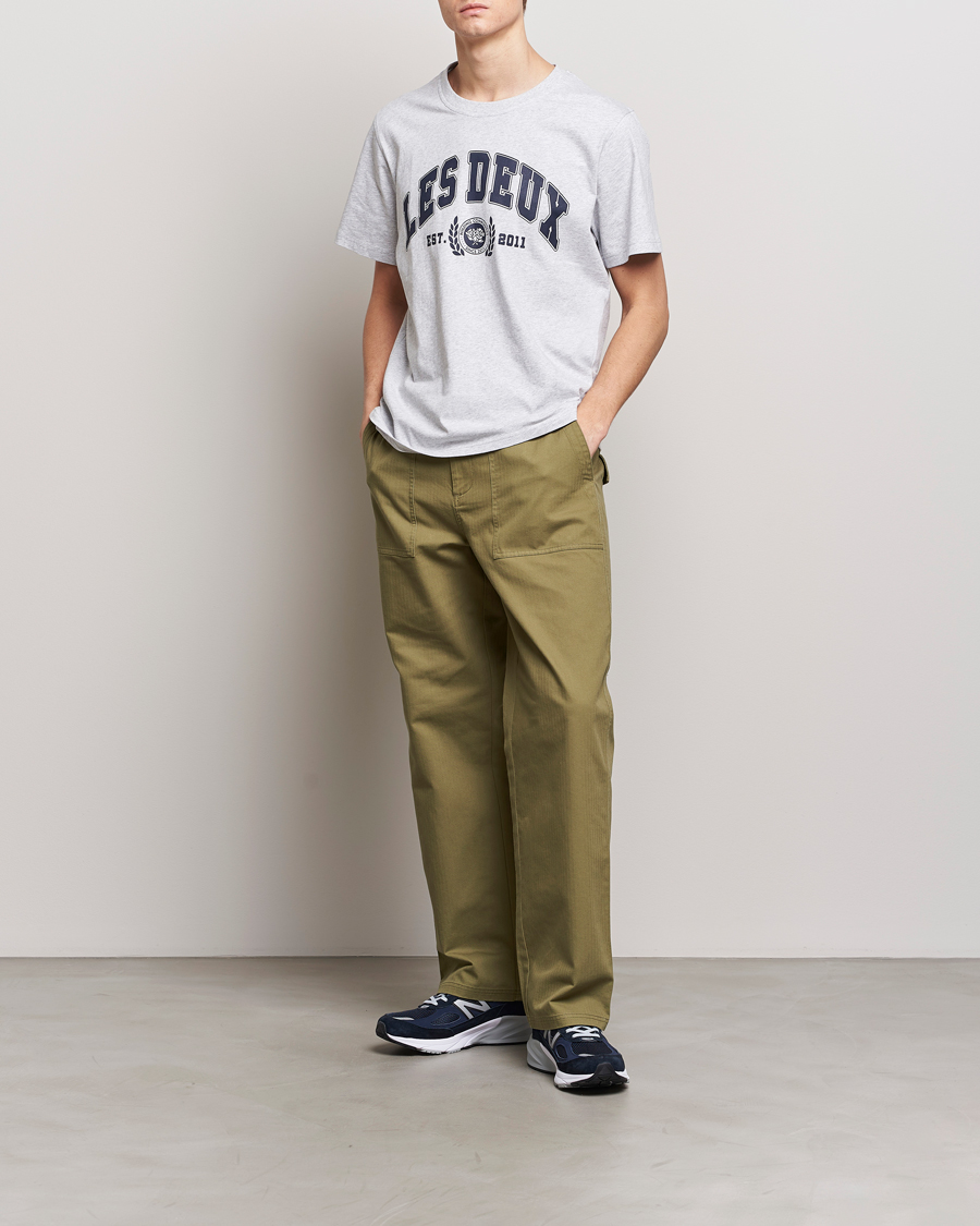 Herr | T-Shirts | LES DEUX | University T-Shirt Snow Melange