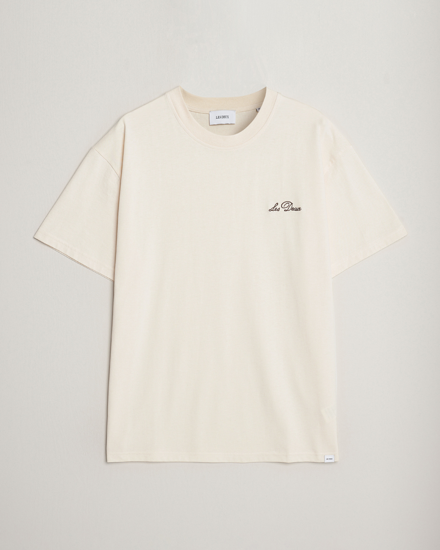 Herr | T-Shirts | LES DEUX | Crew T-Shirt Light Ivory