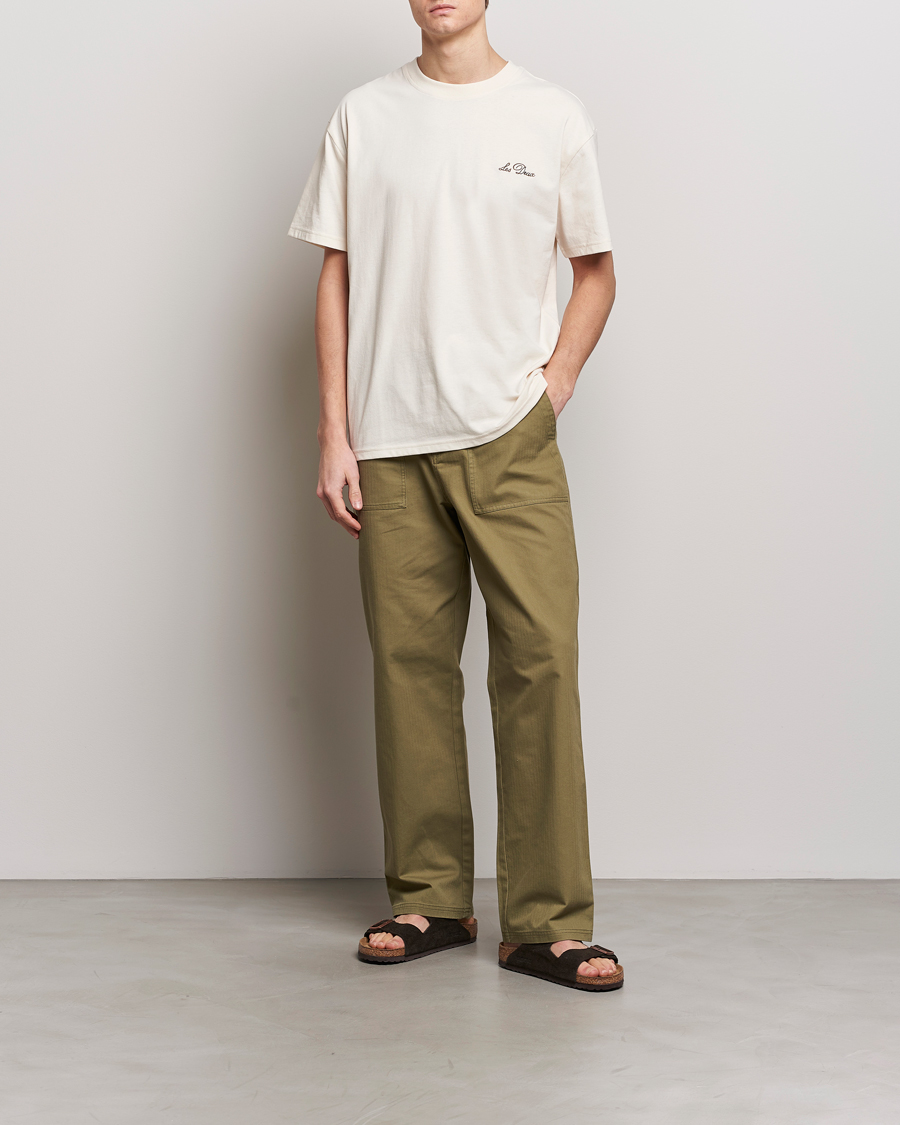 Herr | T-Shirts | LES DEUX | Crew T-Shirt Light Ivory
