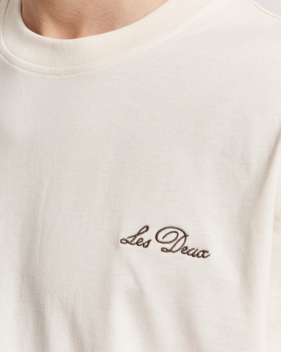 Herr | T-Shirts | LES DEUX | Crew T-Shirt Light Ivory