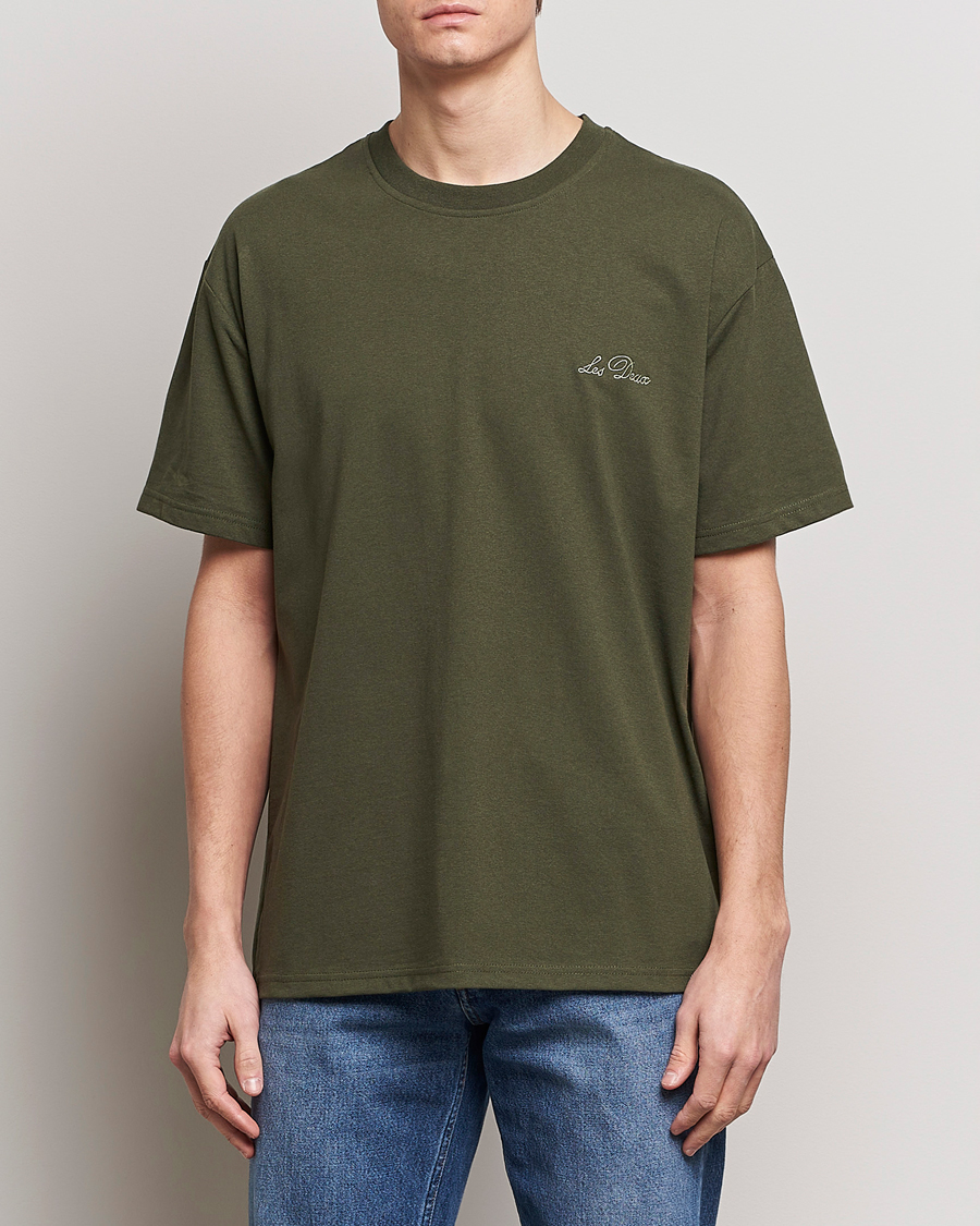 Herr | T-Shirts | LES DEUX | Crew T-Shirt Forrest Green