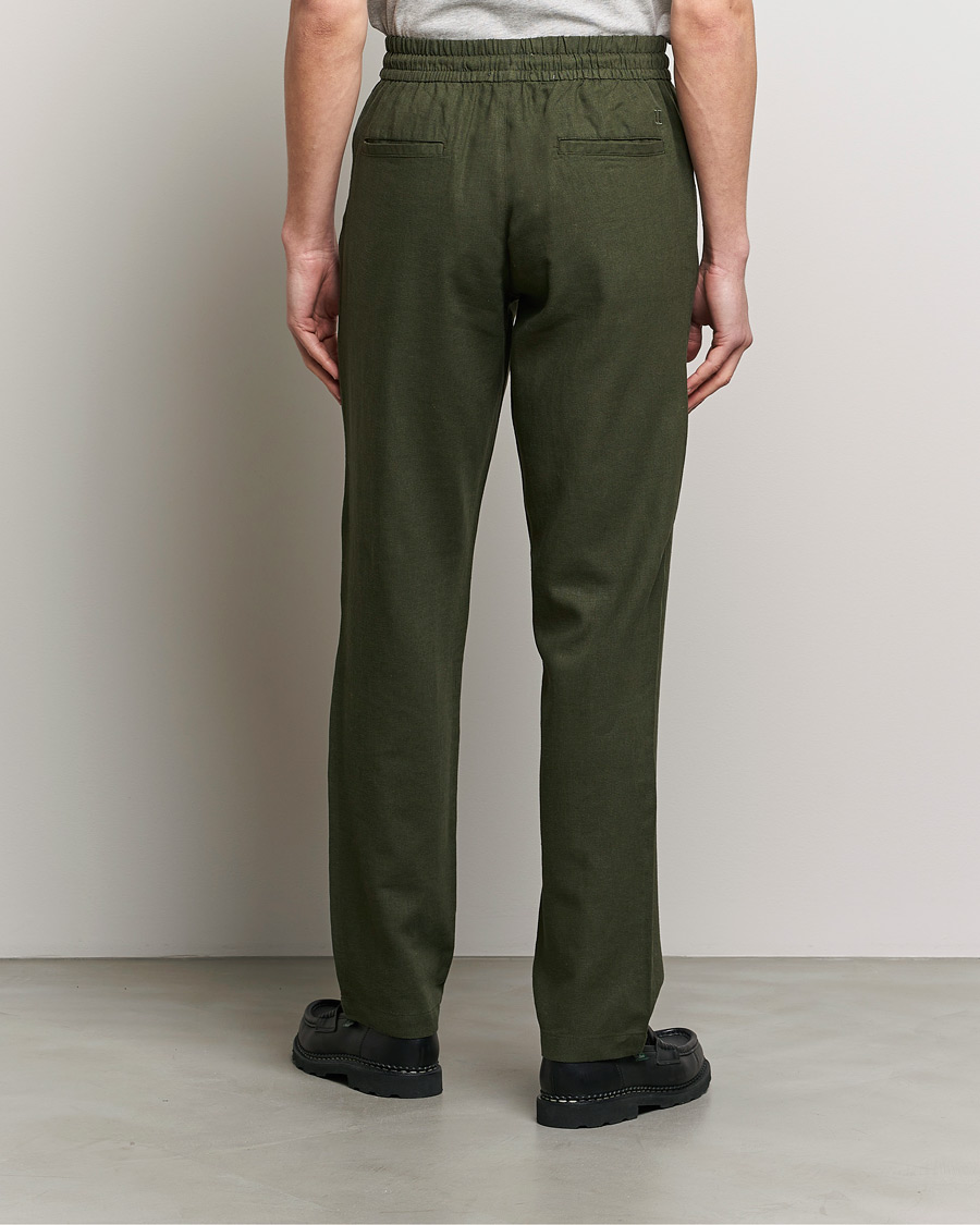 Herr | Byxor | LES DEUX | Patrick Linen Pants Forrest Green