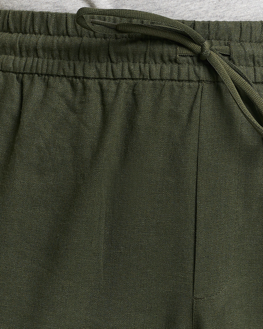 Herr | Byxor | LES DEUX | Patrick Linen Pants Forrest Green