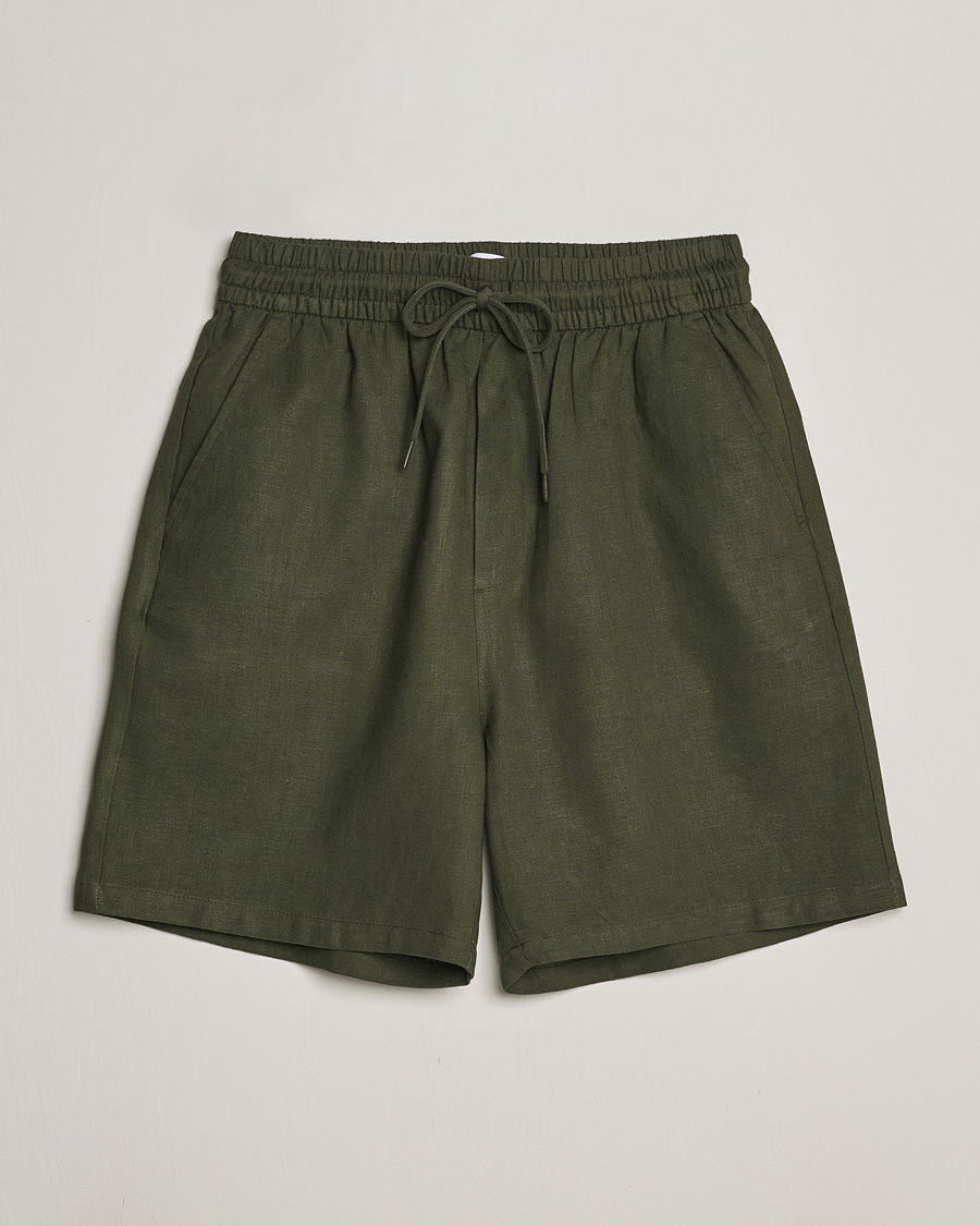 Herr | Shorts | LES DEUX | Otto Linen Shorts Forrest Green