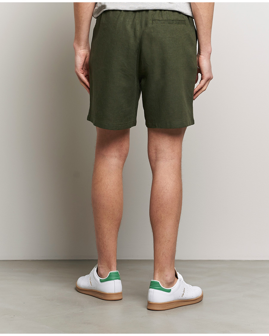 Herr | Shorts | LES DEUX | Otto Linen Shorts Forrest Green