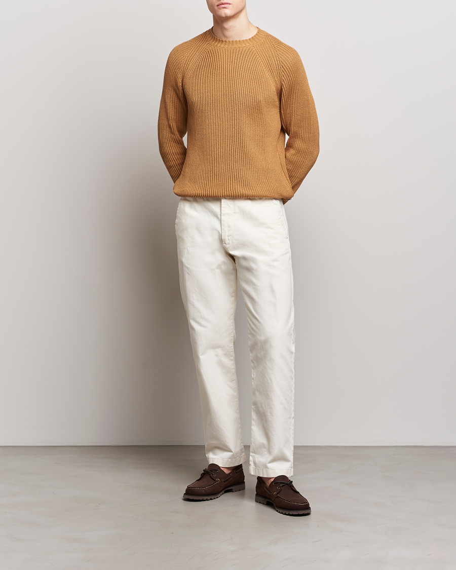 Herr | Tröjor | Peregrine | Harry Organic Cotton Sweater Amber