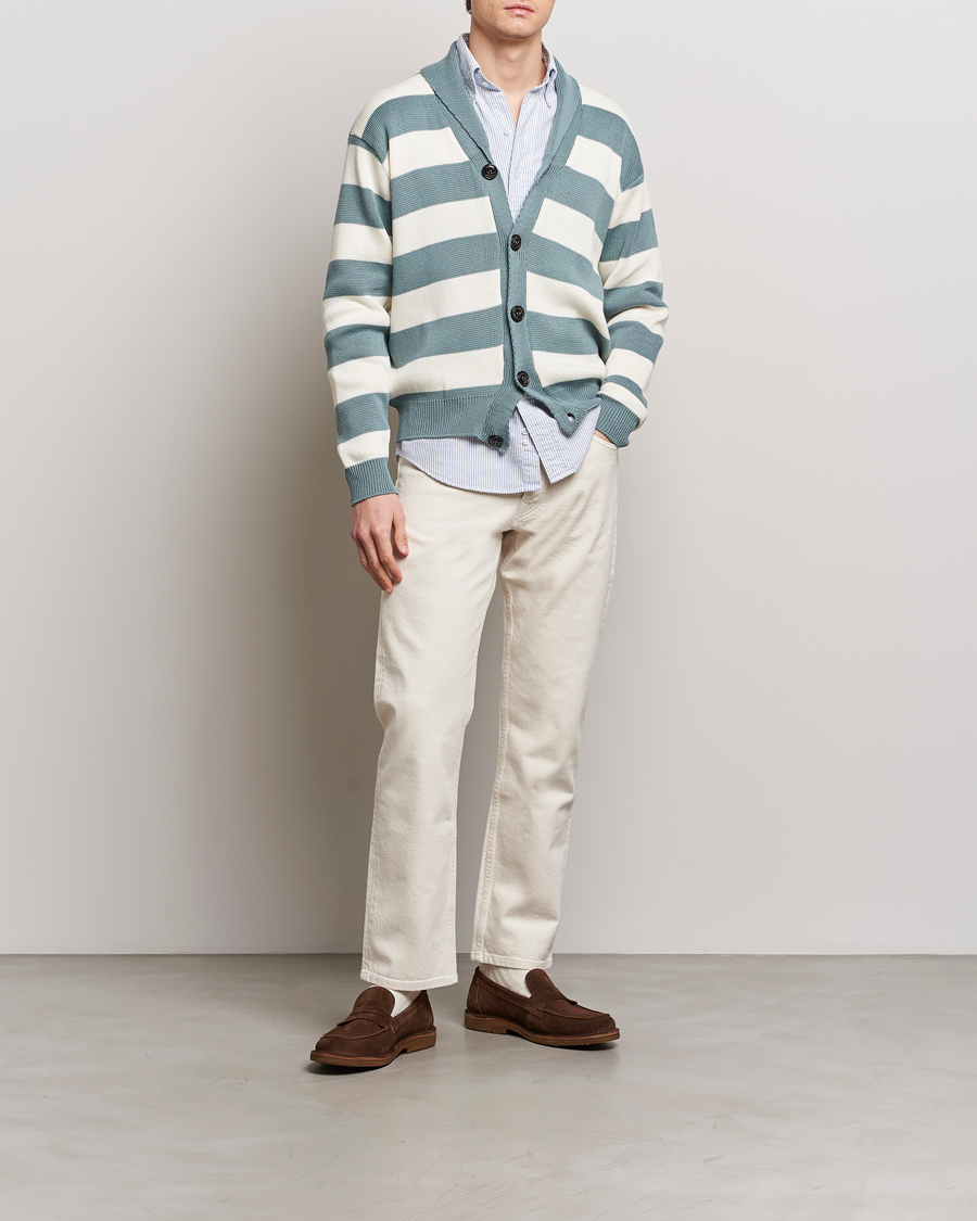 Herr | Tröjor | Peregrine | Richmond Organic Cotton Cardigan Lovat