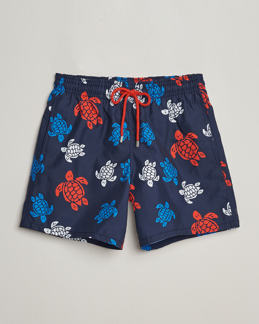 Herr | Badbyxor | Vilebrequin | Moorea Printed Swimshorts Bleu Marine