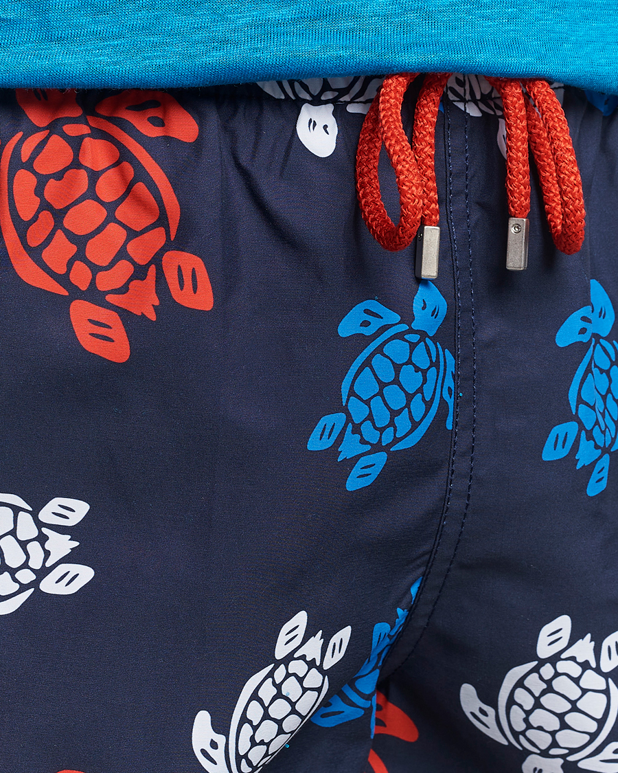Herr | Badbyxor | Vilebrequin | Moorea Printed Swimshorts Bleu Marine