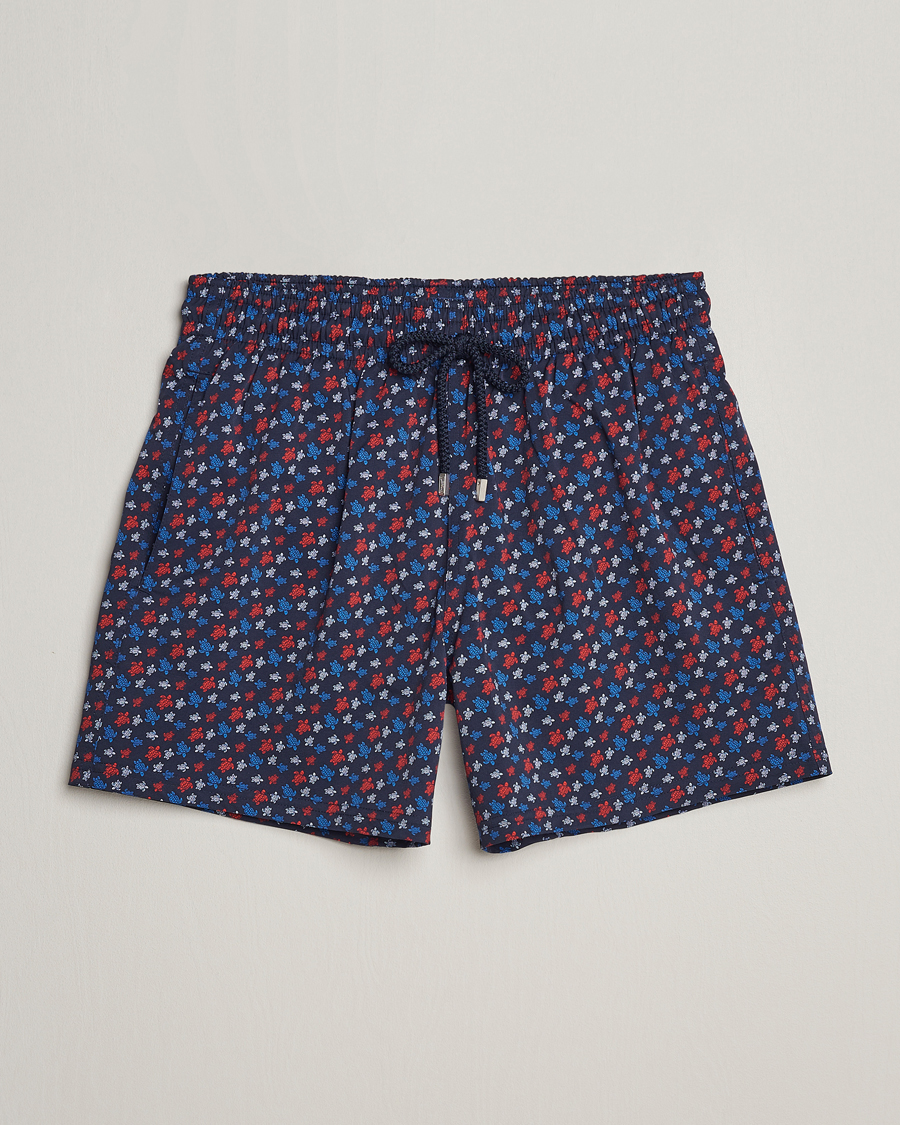 Herr | Badbyxor | Vilebrequin | Moorea Printed Swimshorts Bleu Marine