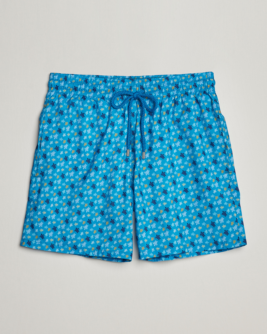 Herr | Badbyxor | Vilebrequin | Mahina Printed Swimshorts Bleu Hawaii