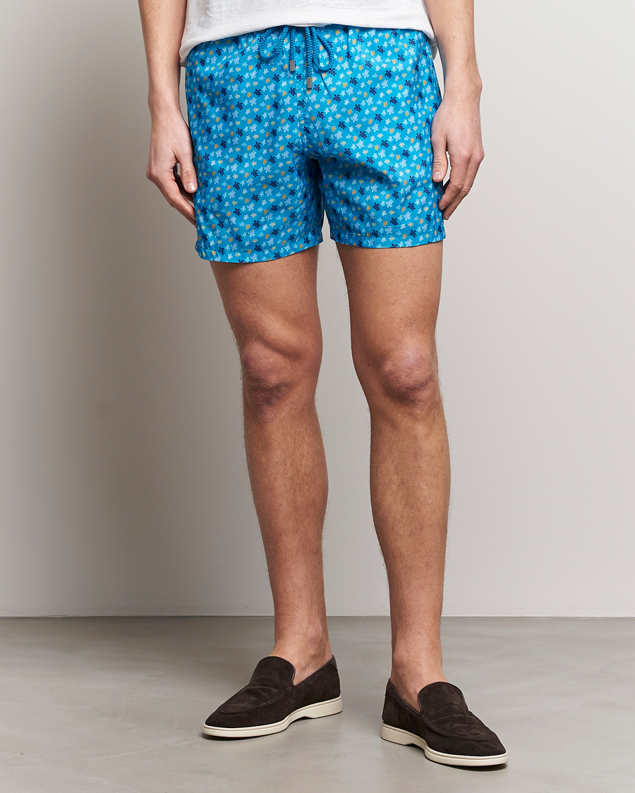 Herr |  | Vilebrequin | Mahina Printed Swimshorts Bleu Hawaii