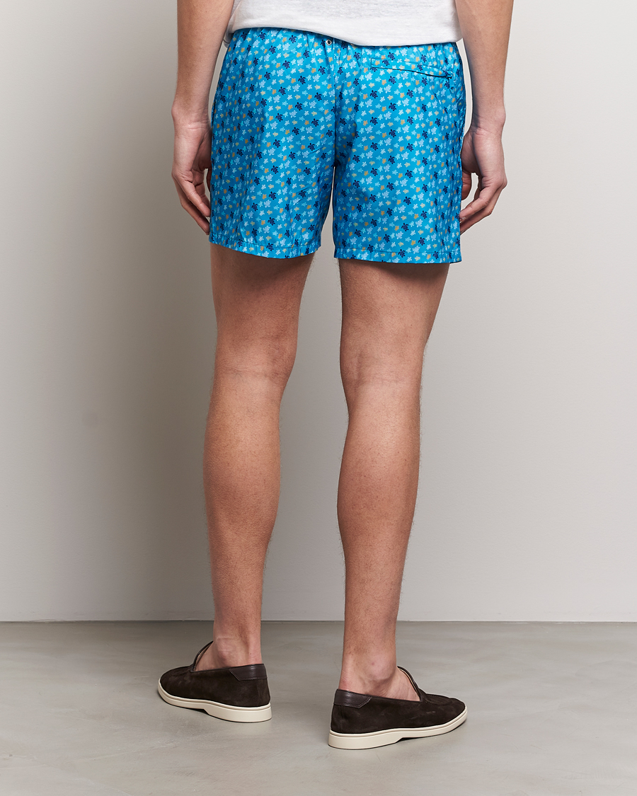 Herr | Badbyxor | Vilebrequin | Mahina Printed Swimshorts Bleu Hawaii