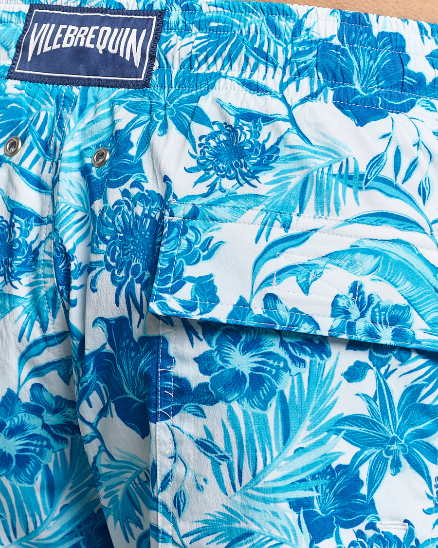 Herr | Badbyxor | Vilebrequin | Moorise Printed Swimshorts Blanc